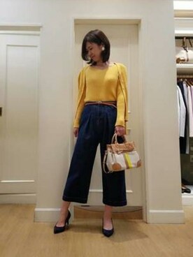 「KATHARINE ROSS（キャサリンロス）のアイテム（デニムパンツ）」を使った、KATHARINEROSS さん（レディース・162cm）の春コーディネート