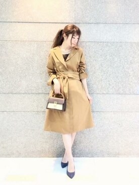 「KATHARINE ROSS（キャサリンロス）のアイテム（ワンピース）」を使った、KATHARINEROSS さん（レディース・156cm）の春コーディネート