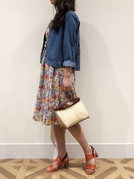 「KATHARINE ROSS（キャサリンロス）のアイテム（ブルゾン）」を使った、KATHARINEROSS さん（レディース・167cm）の春コーディネート
