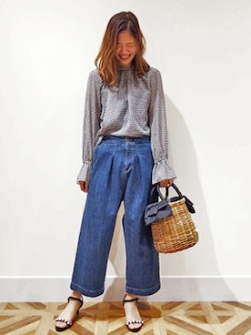 「KATHARINE ROSS（キャサリンロス）のアイテム（デニムパンツ）」を使った、KATHARINEROSS さん（レディース・163cm）の春コーディネート