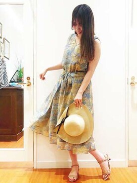 「KATHARINE ROSS（キャサリンロス）のアイテム（ワンピース）」を使った、KATHARINEROSS さん（レディース・160cm）の春コーディネート