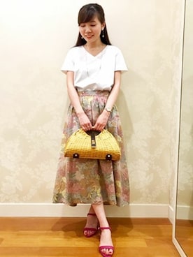 「KATHARINE ROSS（キャサリンロス）のアイテム（シューズ）」を使った、KATHARINEROSS さん（レディース・154cm）の春コーディネート