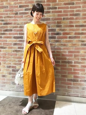 「KATHARINE ROSS（キャサリンロス）のアイテム（ワンピース）」を使った、KATHARINEROSS さん（レディース・156cm）の春コーディネート