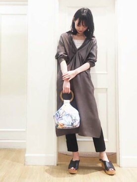 「KATHARINE ROSS（キャサリンロス）のアイテム（ワンピース）」を使った、KATHARINEROSS さん（レディース・168cm）の春コーディネート