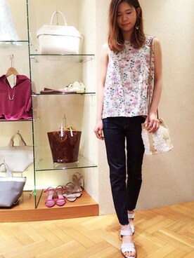 「KATHARINE ROSS（キャサリンロス）のアイテム（デニムパンツ）」を使った、KATHARINEROSS さん（レディース・167cm）の春コーディネート