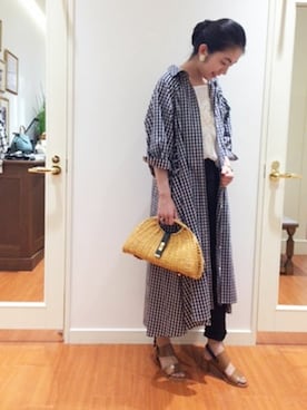 「KATHARINE ROSS（キャサリンロス）のアイテム（ワンピース）」を使った、KATHARINEROSS さん（レディース・158cm）の夏コーディネート