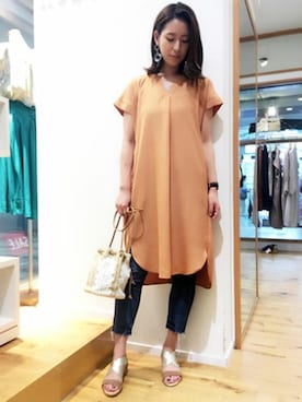 「KATHARINE ROSS（キャサリンロス）のアイテム（ワンピース）」を使った、KATHARINEROSS さん（レディース・170cm）の夏コーディネート