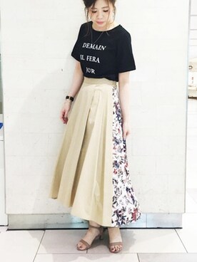 「キャサリンロス」｜KATHARINEROSS さん（レディース・154cm）の夏コーディネート