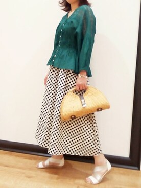 「キャサリンロス」｜KATHARINEROSS さん（レディース・157cm）の夏コーディネート