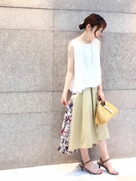 「キャサリンロス」｜KATHARINEROSS さん（レディース・156cm）の夏コーディネート