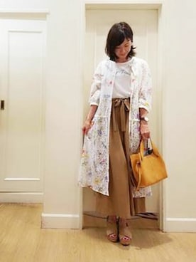 「KATHARINE ROSS（キャサリンロス）のアイテム（ワンピース）」を使った、KATHARINEROSS さん（レディース・163cm）の夏コーディネート