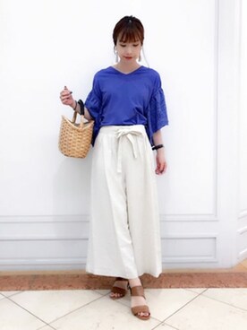 「キャサリンロス」｜KATHARINEROSS さん（レディース・147cm）の夏コーディネート