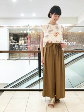 「キャサリンロス」｜KATHARINEROSS さん（レディース・156cm）の夏コーディネート