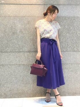 「キャサリンロス」｜KATHARINEROSS さん（レディース・156cm）の夏コーディネート