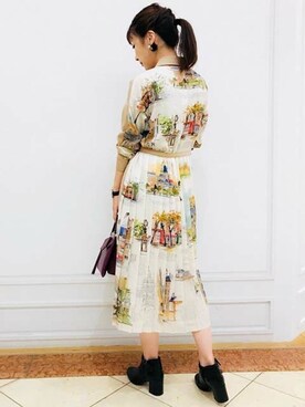 「KATHARINE ROSS（キャサリンロス）のアイテム（ワンピース）」を使った、KATHARINEROSS さん（レディース・161cm）の秋コーディネート