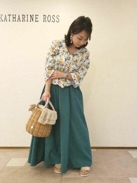「KATHARINE ROSS（キャサリンロス）のアイテム（アクセサリー）」を使った、KATHARINEROSS さん（レディース・150cm）の春コーディネート