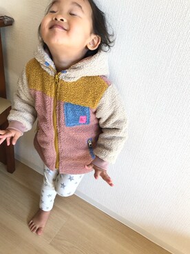 「アイテム（ブルゾン）」を使った、chihapさん（キッズ・90cm）の秋コーディネート