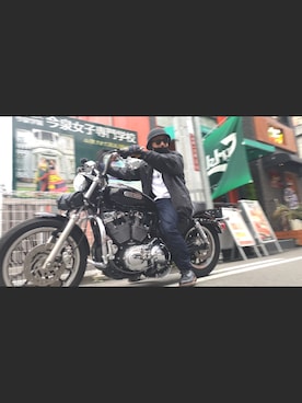 「BRIXTON（ブリクストン）のアイテム（ジャケット/アウター）」を使った、イガラシさん（メンズ・167cm）の秋コーディネート
