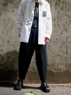 「ラブアンドピース2020」｜「アイテム（デニムジャケット）」を使った、c__keny（ケニー）さん（メンズ・175cm）の秋コーディネート