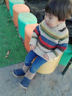 Ｋ兄弟さん（キッズ・90cm）の秋コーディネート