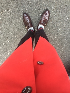 「シンプルおしゃれが好き」｜「アイテム（ステンカラーコート）」を使った、靴バカ.comさん（メンズ・170cm）の秋コーディネート