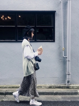 「KANGOL（カンゴール）の[KANGOL]Bamboo Jax Beret/[カンゴール]バンブー メッシュベレー（ハンチング/ベレー帽）」を使った、ゆめさん（レディース・160cm）の春コーディネート
