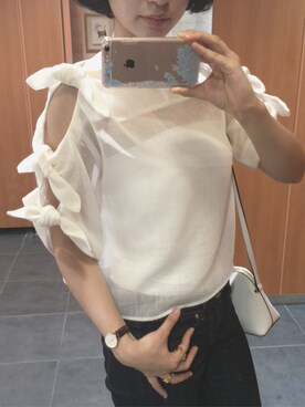 「Marc by Marc Jacobs（マークバイマークジェイコブス）のアイテム（リング）」を使った、Yuriさん（レディース・162cm）の夏コーディネート