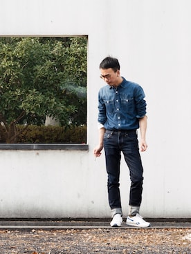 「PUMA（プーマ）のアイテム（アクセサリー）」を使った、Suedeさん（メンズ・170cm）の春コーディネート