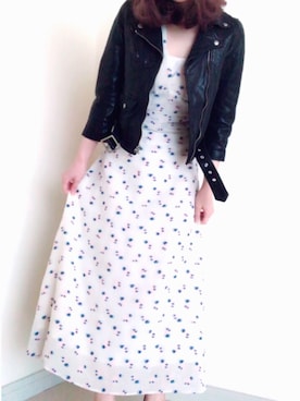 「スプリングSENSEOFPLACE」｜「アイテム（ジャケット/アウター）」を使った、Mao Suzukiさん（レディース・155cm）の春コーディネート