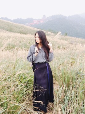 「Lapeewee(ラピーウィー)のアイテム」を使った、Arielさん(レディース・165cm)の冬コーディネート