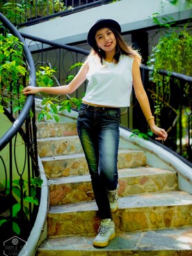 momoe.momoさん（レディース・160cm）の夏コーディネート