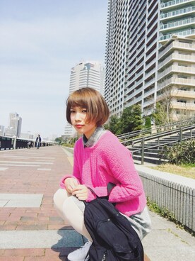 「アイテム（シャツワンピース）」を使った、annaさん（レディース・166cm・20代）の春コーディネート
