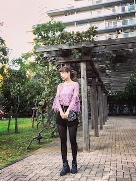 「LOWRYS FARM（ローリーズファーム）のサイドゴアブーツ　730777 （ブーツ）」を使った、annaさん（レディース・165cm）の秋コーディネート