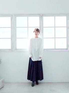 「CLANE（クラネ）のアイテム（サンダル）」を使った、annaさん（レディース・166cm）の冬コーディネート