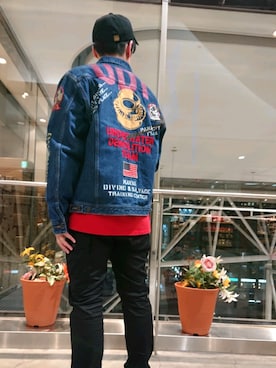 「Gジャン」｜「アイテム（ブルゾン）」を使った、TAKEさん（メンズ・170cm）の冬コーディネート