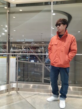「AVIREX（アヴィレックス）のアイテム（ブルゾン）」を使った、TAKEさん（メンズ・170cm）の冬コーディネート