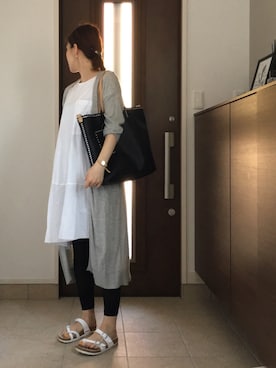 「スタッズ」｜「アイテム（レッグウェア）」を使った、jolieさん（レディース・162cm）の春コーディネート