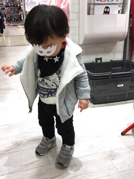 「GAP（ギャップ）のアイテム（ライダースジャケット）」を使った、jolieさん（レディース・162cm）の冬コーディネート