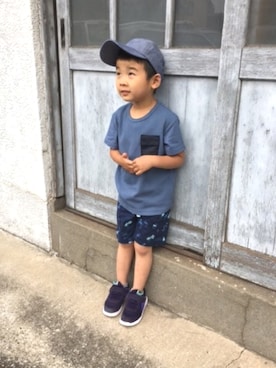 「THE SHOP TK （ザ ショップ ティーケー ）のアイテム」を使った、THE SHOP TK KIDS officialさん（キッズ・110cm）の夏コーディネート