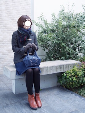 「note et silence （ノートエシロンス）のアイテム（ダッフルコート）」を使った、mnts8823さん（レディース・164cm）の秋コーディネート