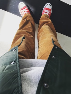 「Carhartt WIP（カーハートダブリューアイピー）のアイテム（ナイロンジャケット）」を使った、なおさん（レディース・154cm）の秋コーディネート