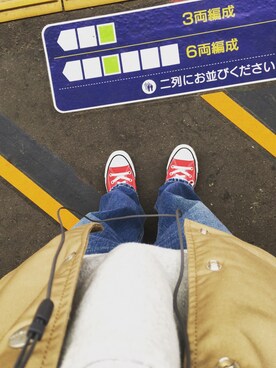「Carhartt WIP（カーハートダブリューアイピー）のアイテム（ジャケット/アウター）」を使った、なおさん（レディース・154cm）の秋コーディネート
