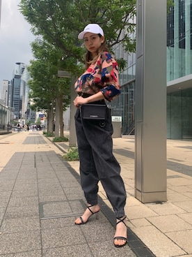 「DIESEL」｜「アイテム（サンダル）」を使った、makiさん（レディース・166cm）の夏コーディネート