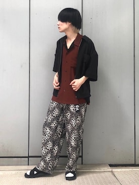 「JUNRED（ジュンレッド）のアイテム（レッグウェア）」を使った、omatsuさん（メンズ・169cm）の夏コーディネート