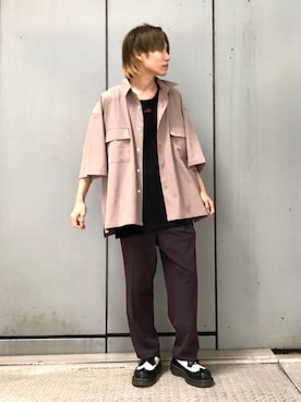 「JUNRED（ジュンレッド）のアイテム（タンクトップ）」を使った、omatsuさん（メンズ・169cm）の夏コーディネート