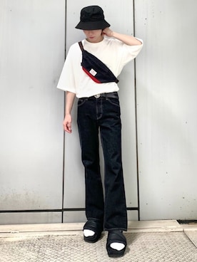 「MAKAVELIC（マキャベリック）のアイテム」を使った、omatsuさん（メンズ・169cm）の夏コーディネート