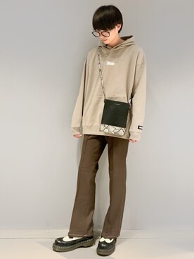 「FIRST DOWN（ファーストダウン）のアイテム（パーカー）」を使った、omatsuさん（メンズ・169cm）の秋コーディネート