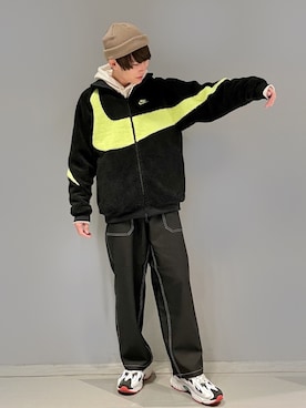 「NIKE（ナイキ）のアイテム（ブルゾン）」を使った、omatsuさん（メンズ・169cm）の秋コーディネート