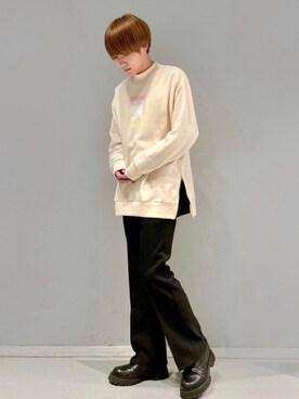 「CASPER JOHN（キャスパージョン）のアイテム（ブーツ）」を使った、omatsuさん（メンズ・169cm）の冬コーディネート
