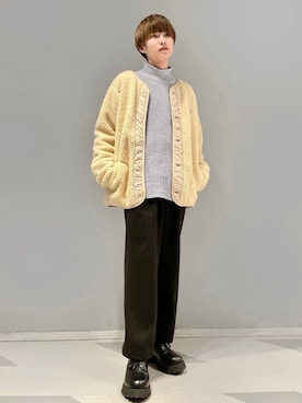 「WILD THINGS（ワイルドシングス）のアイテム（ブルゾン）」を使った、omatsuさん（メンズ・169cm）の冬コーディネート